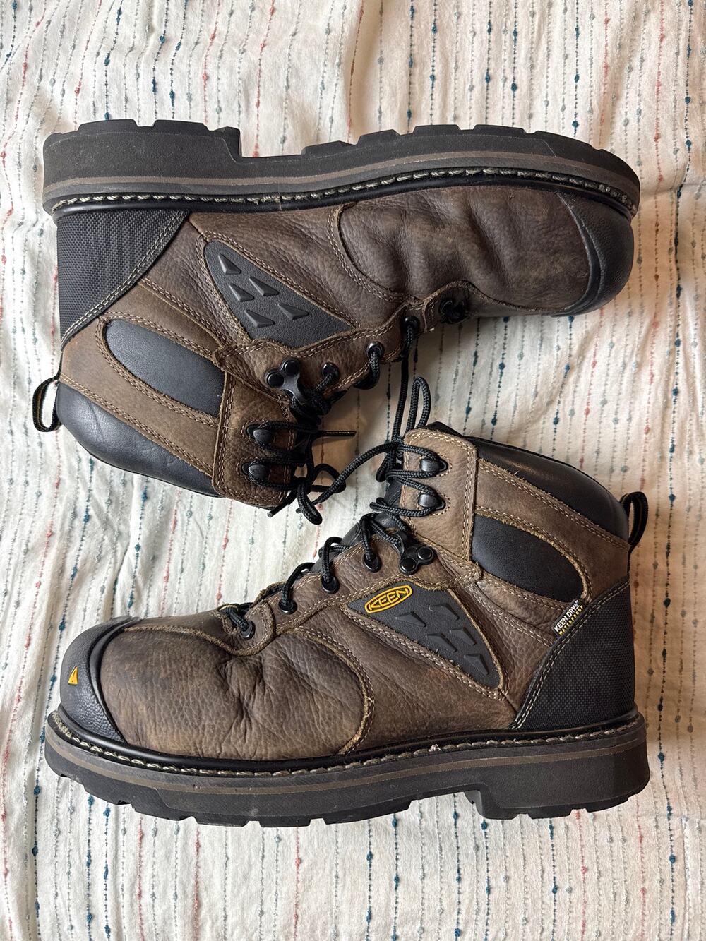 Keen Utility Tacoma 6" Waterproof Composite Toe Work Boot Men’s Brown Size 10 D